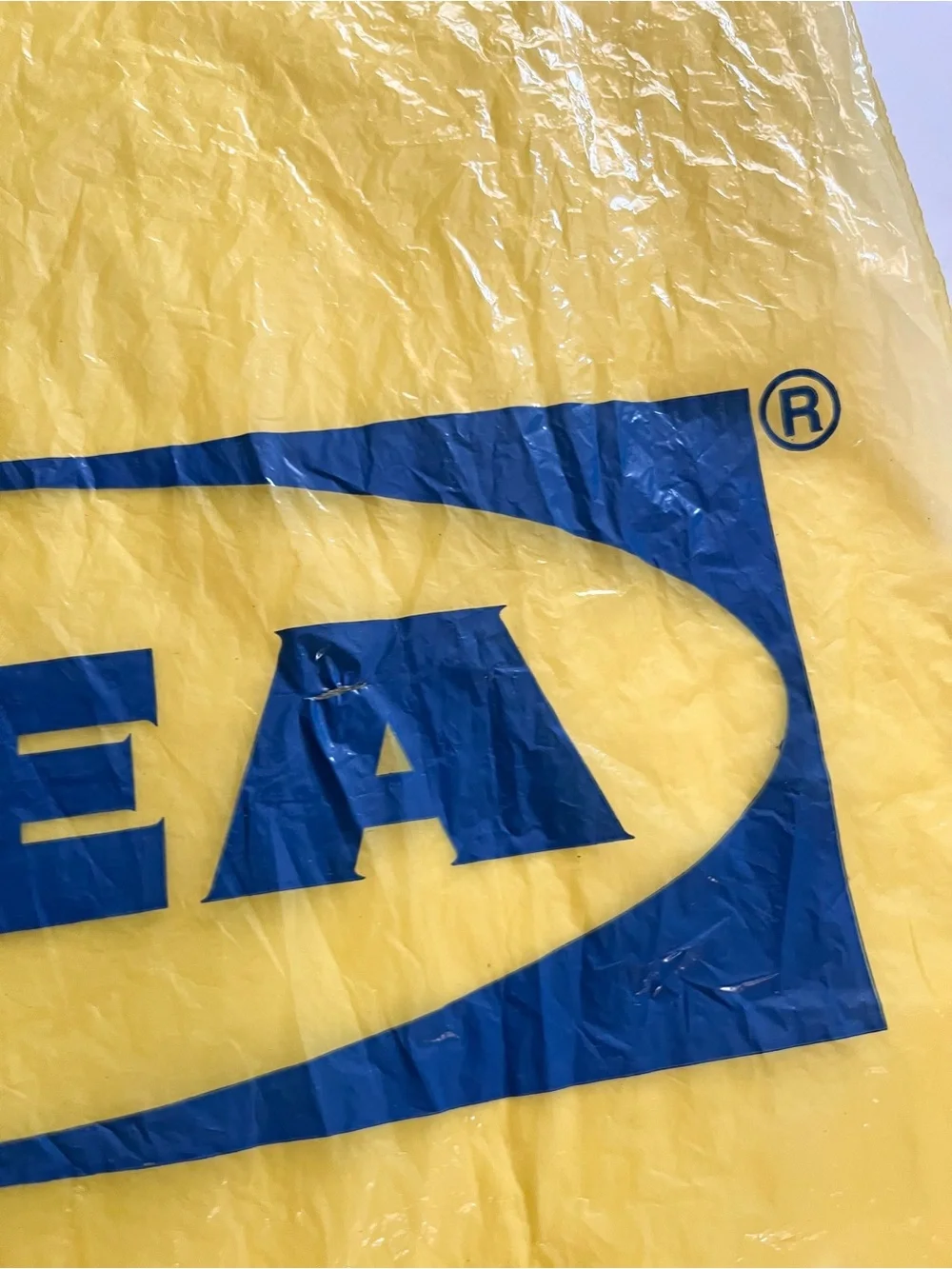 IKEA vintage yellow blue bag